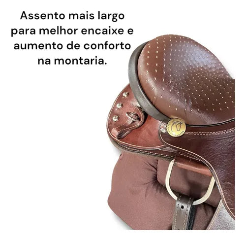 Sela De Pista  Cavalos Marchador Couro